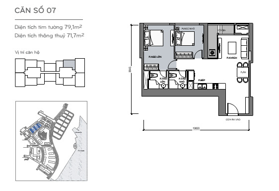 Layout căn hộ L4,5-07 tầng 2-48