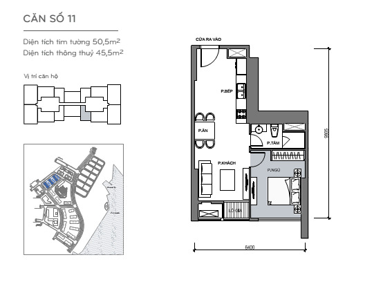 Layout căn hộ L4,5-11 tầng 2-48