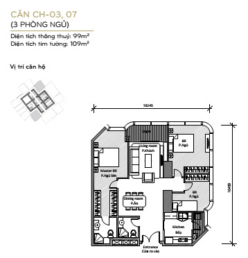 Layout căn hộ L81-03,07 tầng 28-30