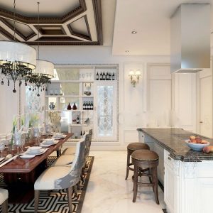 Cho thuê biệt thự song lập 267m2 full nội thất giá 175 triệu