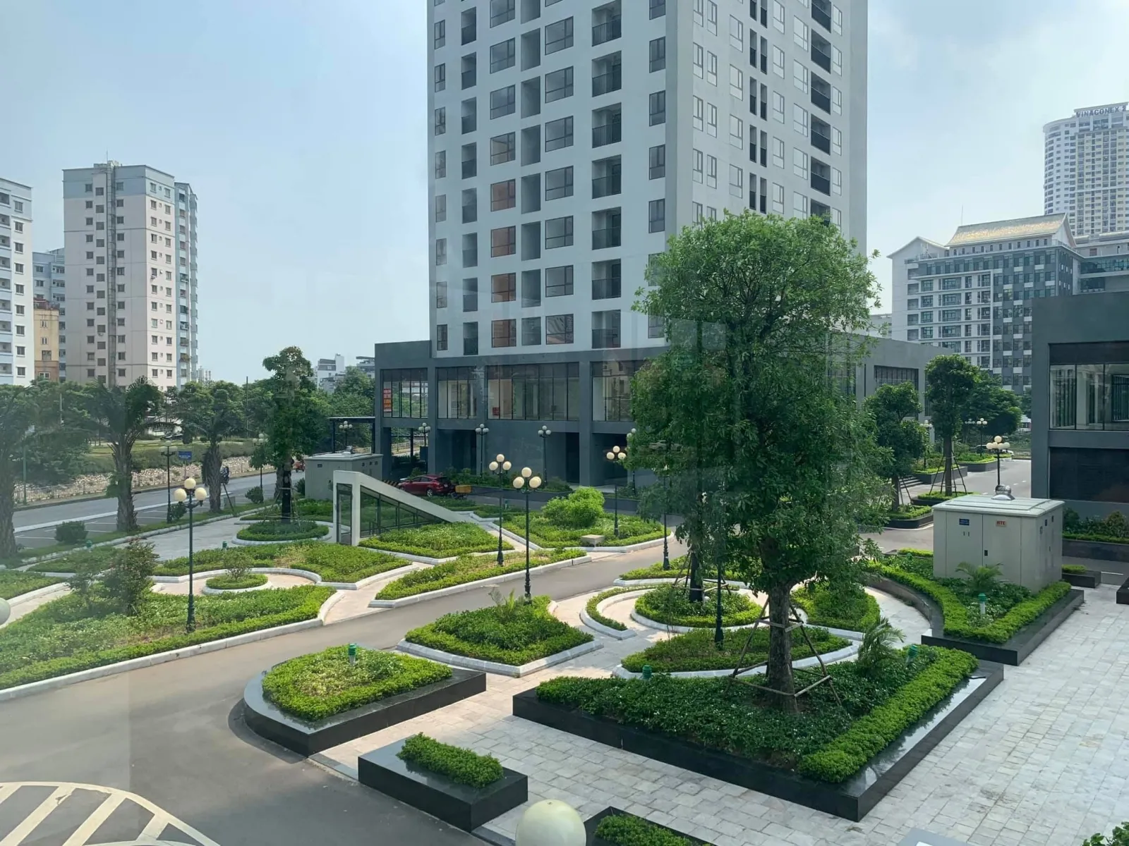 Góc khuôn viên cây xanh nội khu dự án X2 Đại Kim MHDI