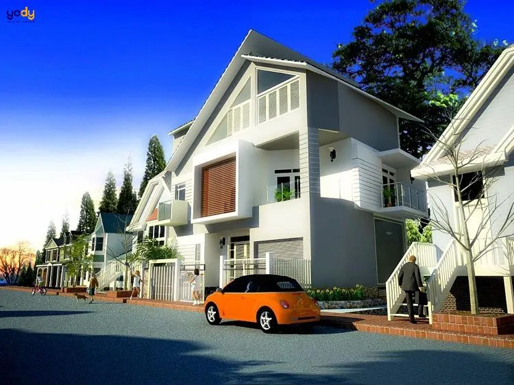 Bức ảnh minh họa một ngôi nhà được xây dựng hài hòa với thiên nhiên, thể hiện sự quan trọng của việc chọn hướng nhà