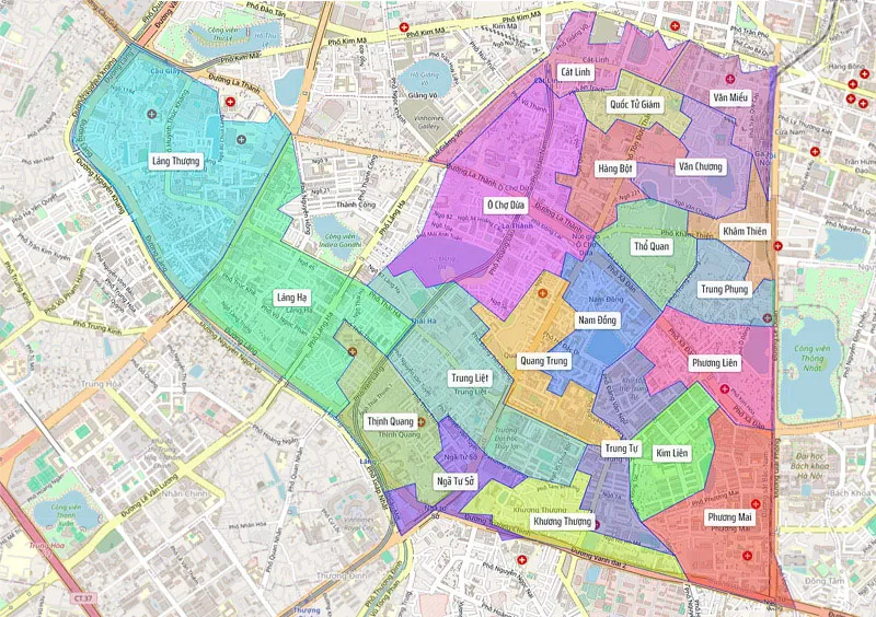 Sơ đồ mặt bằng các tòa căn hộ tại Vinhomes Central Park