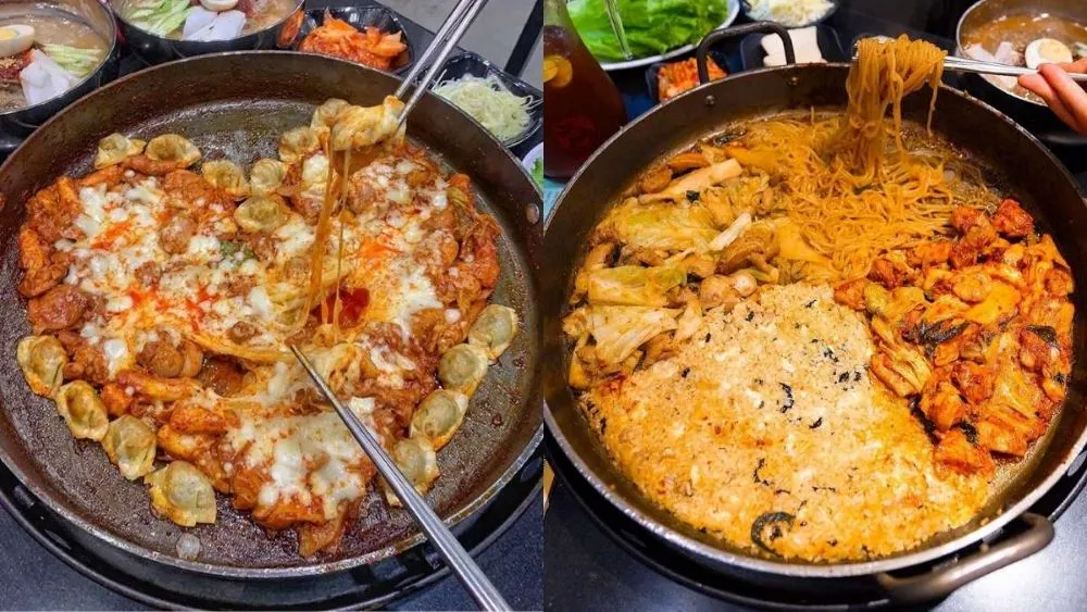 Gà xào bắp cải phô mai béo ngậy tại Mr.Dakgalbi Vincom Trần Duy Hưng