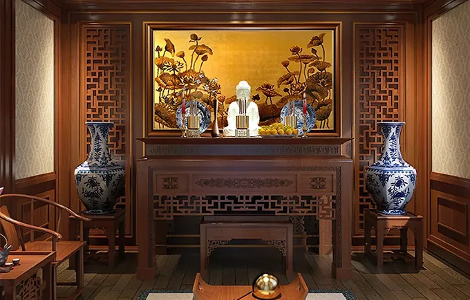 Bàn thờ trang nghiêm đặt theo hướng phong thủy tốt