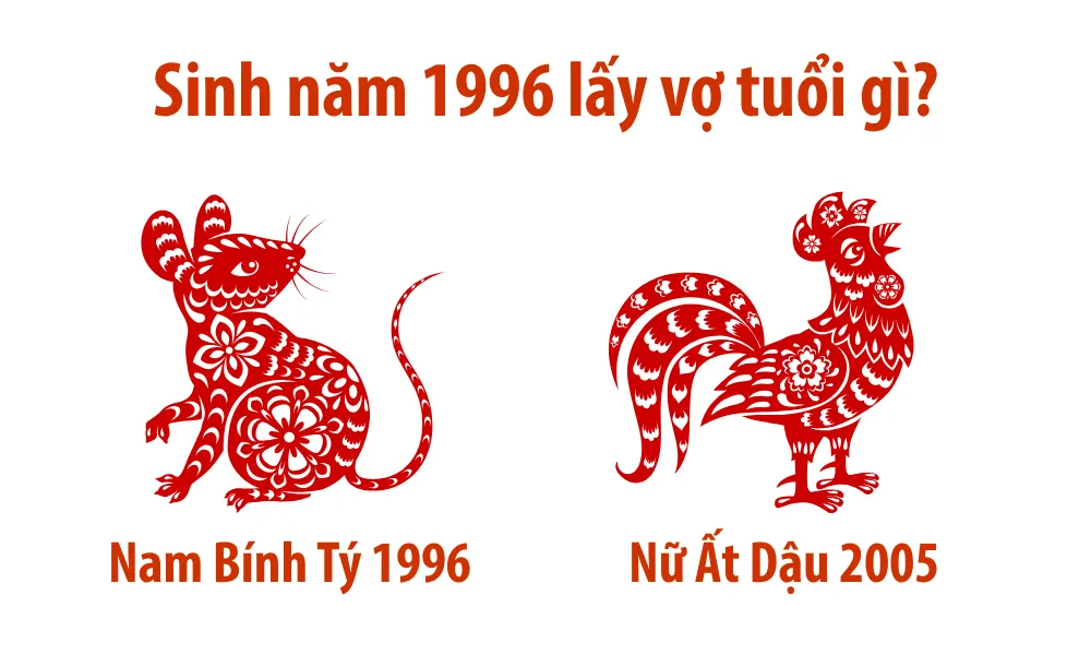 Nam Bính Tý 1996 lấy vợ tuổi Ất Dậu 2005