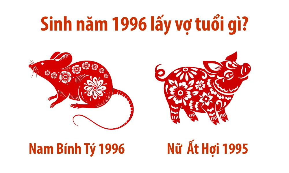 Nam Bính Tý 1996 lấy vợ tuổi Ất Hợi 1995