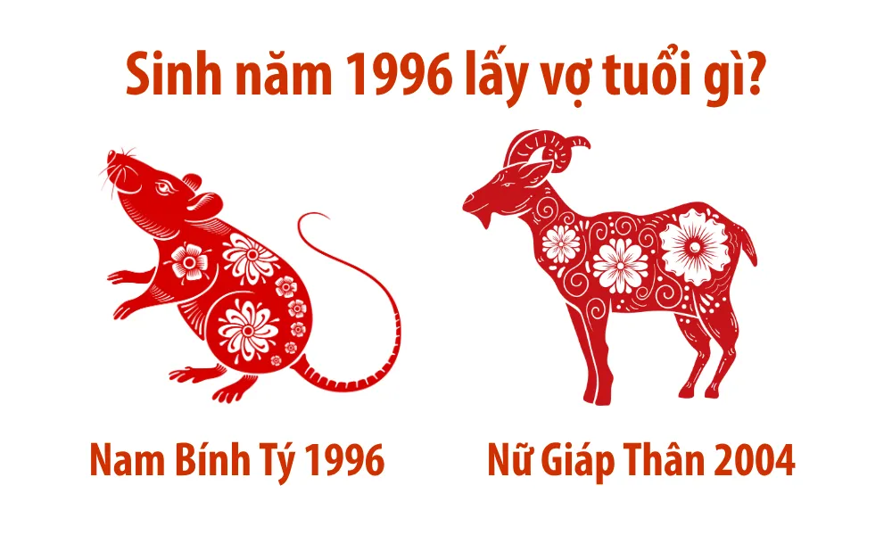 Nam Bính Tý 1996 lấy vợ tuổi Giáp Thân 2004