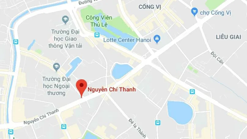 Phố Nguyễn Chí Thanh, quận Đống Đa, Hà Nội.