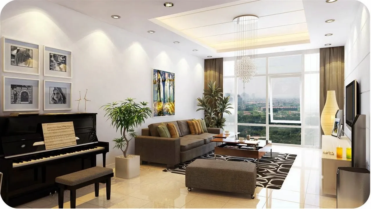 Một góc không gian xanh mát và đường dạo bộ nội khu tại PCC1 Complex Hà Đông