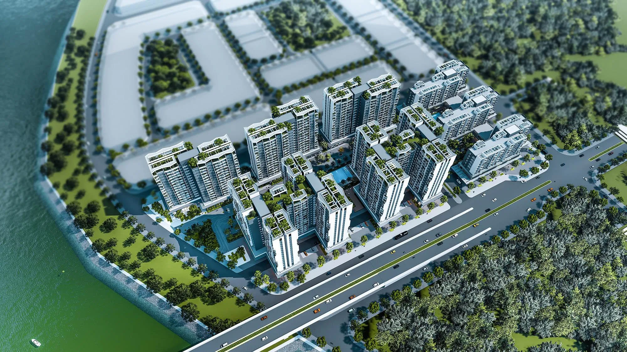 Phối cảnh nhà ở xã hội HUD Thủ Đức