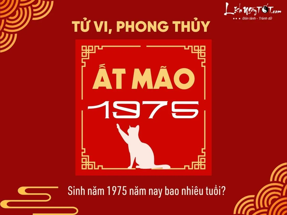 Người sinh năm 1975 năm nay bao nhiêu tuổi theo lịch âm lịch và dương lịch