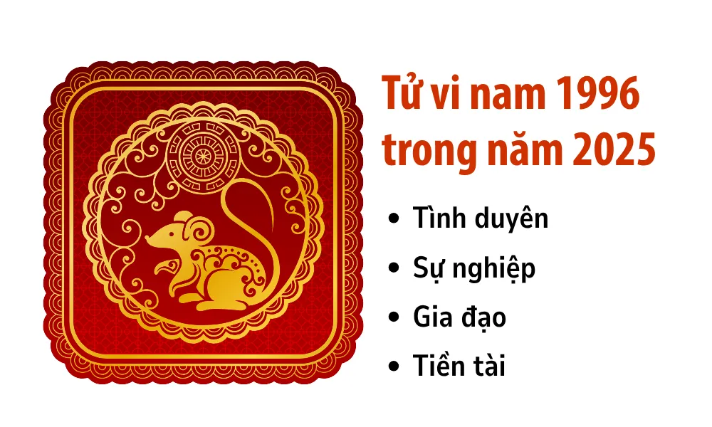 Giải tử vi năm 2025 nam mạng Bính Tý 1996