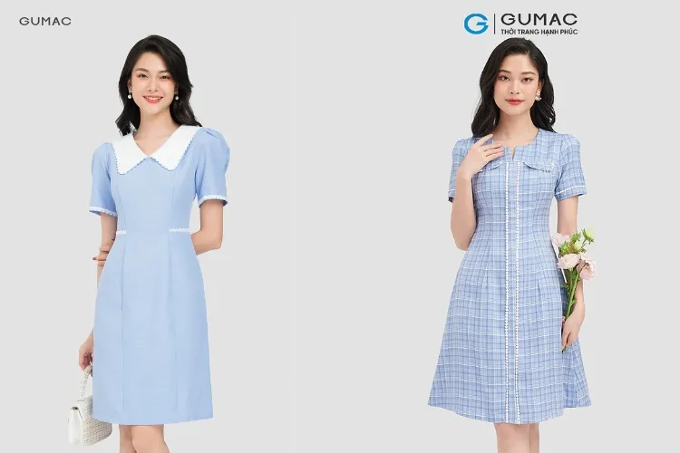 Váy đầm màu xanh dương