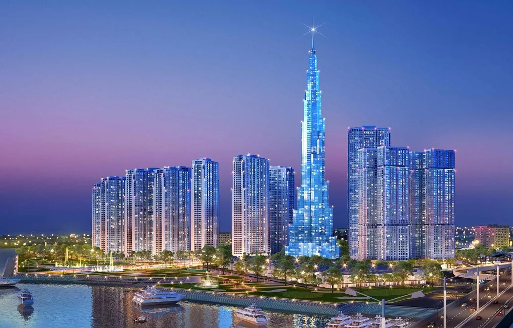 Vẻ đẹp của Landmark 81 nổi bật giữa trung tâm TP. Hồ Chí Minh