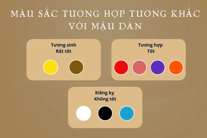 Các màu sắc hợp với người sinh năm 1998