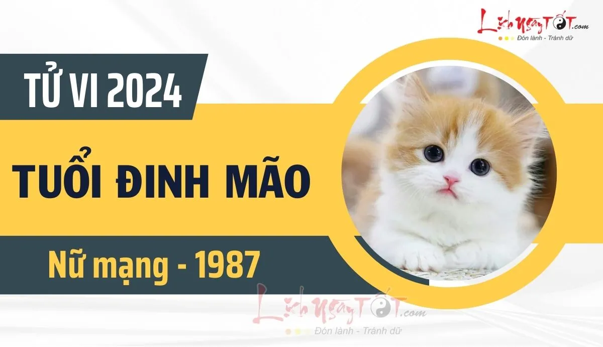 Tử vi 2024 tuổi Đinh Mão 1987 nữ mạng chi tiết các phương diện